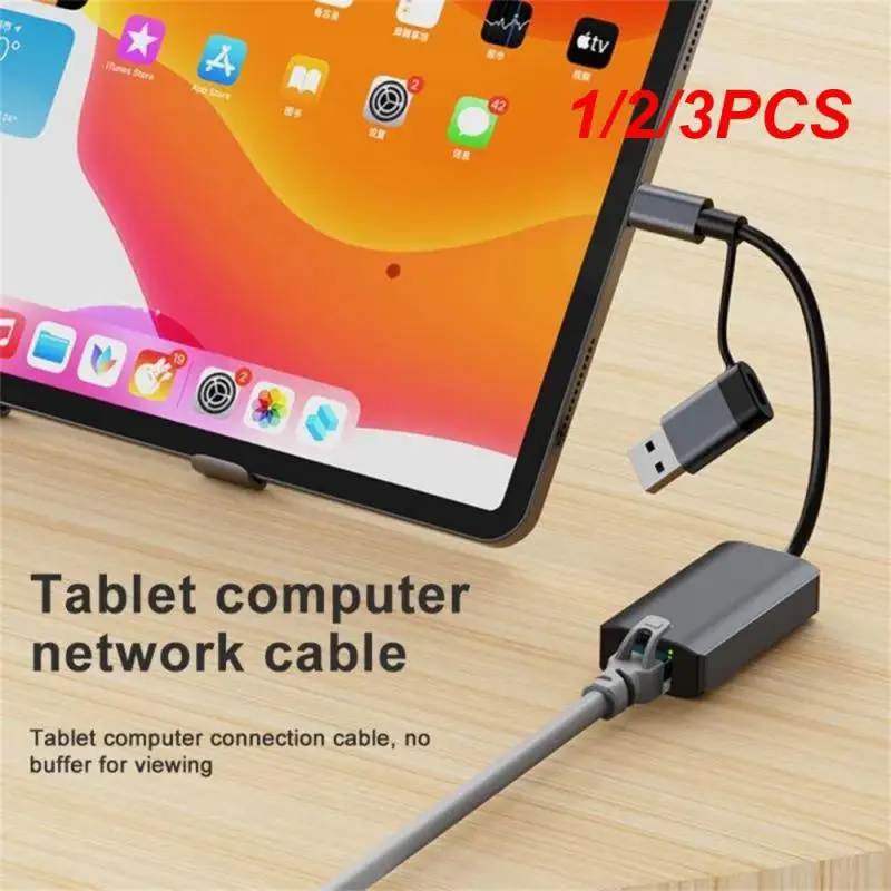 1 / 2 / 3 шт. C Hub Док-станция 1000 Мбит/с Ethernet Интернет-концентратор USB 3.0 Type C to RJ45 LAN Сетевой разветвитель для Macbook iPad