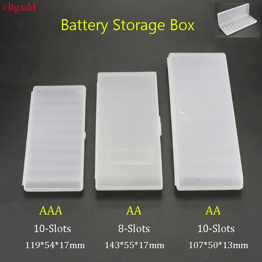 1 шт. пластиковый ящик для хранения батарей AA / AAA No.5 и No7 кронштейн ящика для хранения батареи жесткий чехол корпус кронштейна аккумулятора