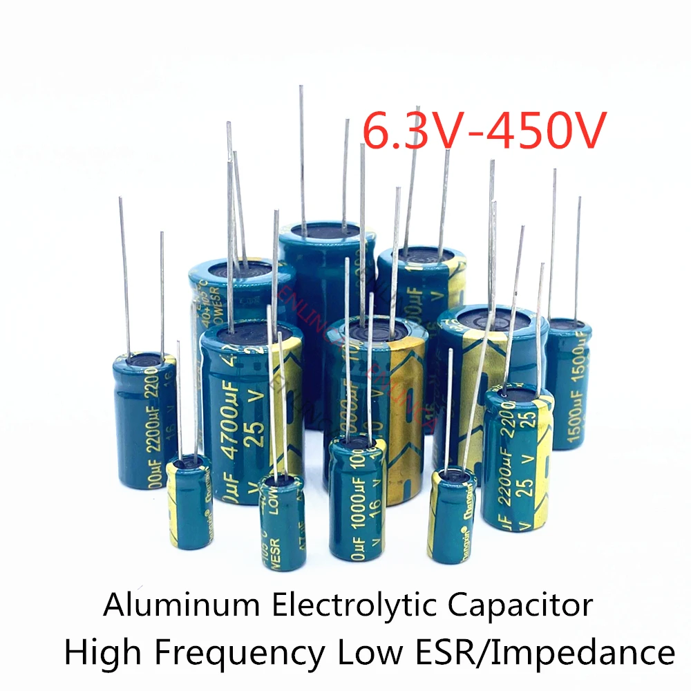 10 В 16 В 25 В 35 В 50 В 400 В Высокочастотный алюминиевый конденсатор с низким ESR