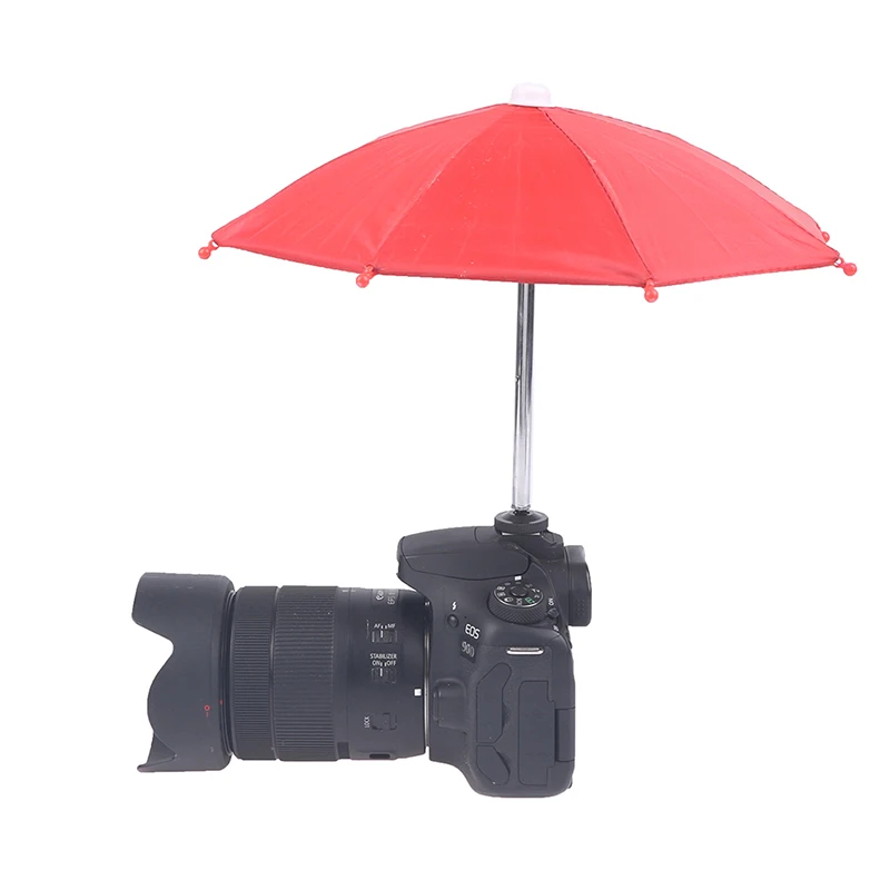 1PC Многоцветный зонтик для камеры DSLR Солнцезащитный козырек Дождливый держатель для общей камеры Аксессуары для фотостудии