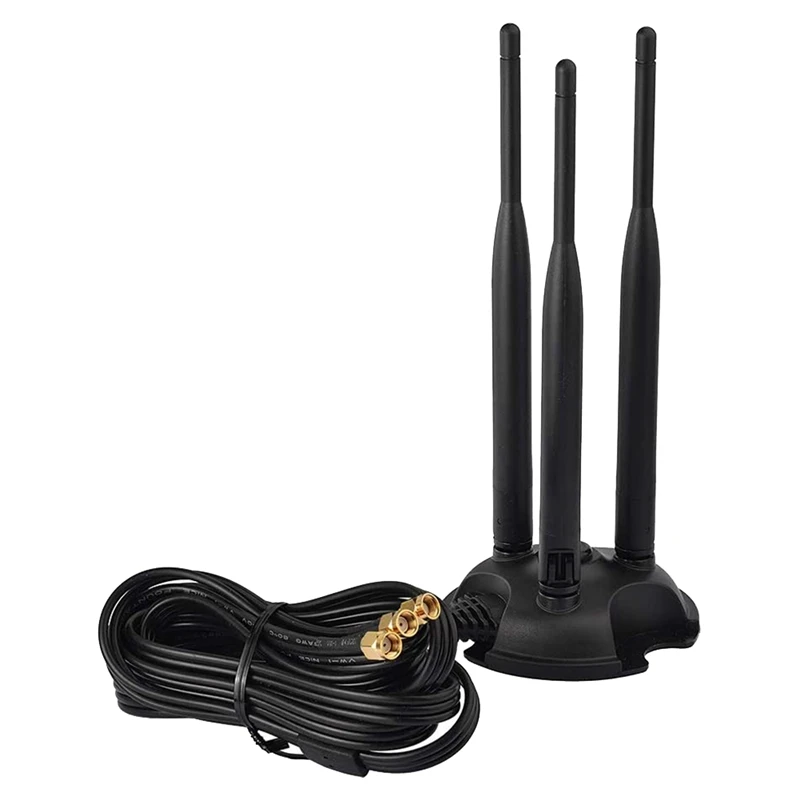 2,4 ГГц 5 ГГц Двухдиапазонная антенна Wi-Fi Антенна RP-SMA для настольного ПК Компьютер, беспроводной маршрутизатор Wi-Fi, внешний USB-адаптер Wi-Fi