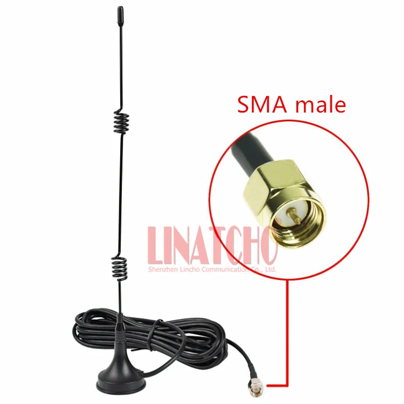 2,4 ГГц 7 дБ Маленькая магнитная антенна с магнитным креплением WIFI 3 метра Кабель SMA Штекер Изображение 1 