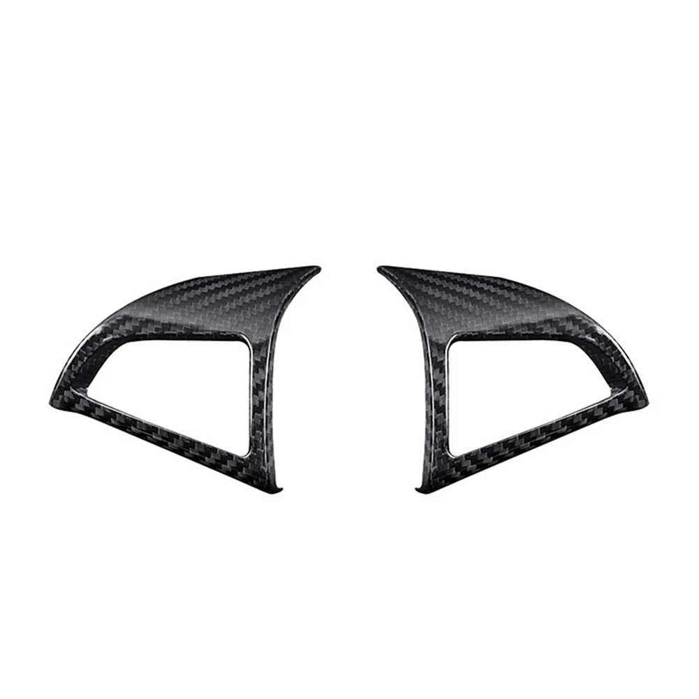 2 шт. Автомобильная панель из углеродного волокна Кнопка Панель Крышка Отделка Отделка Рамка Наклейка для Chevrolet Camaro 2012-2015