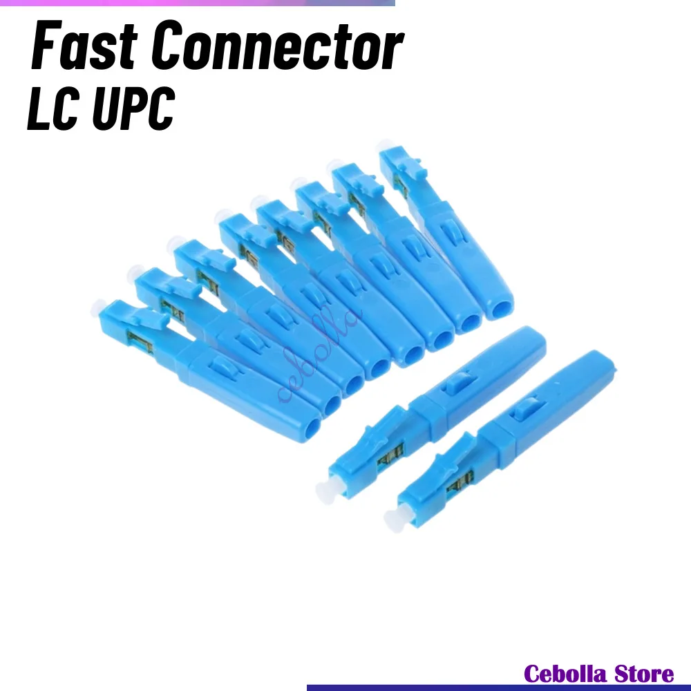 20 шт./лот LC Fast Connector LC UPC Одномодовый SM Телекоммуникационный уровень Коммуникационное оборудование Оптический волоконный полевой разъем