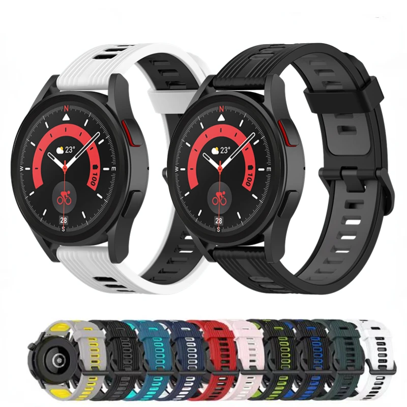 22 мм 20 мм силиконовый ремешок для часов Huawei GT3 / Runner 2 / Amazfit GTR / Stratos браслет для Samsung Galaxy Watch 5/4