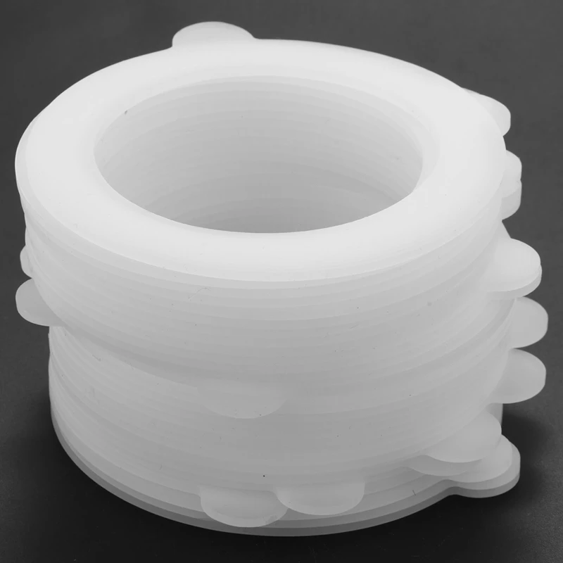 30 шт. силиконовые прокладки для банок замена силиконовых уплотнений для банок воздухонепроницаемые силиконовые прокладки уплотнительные кольца герметичные Изображение 3 