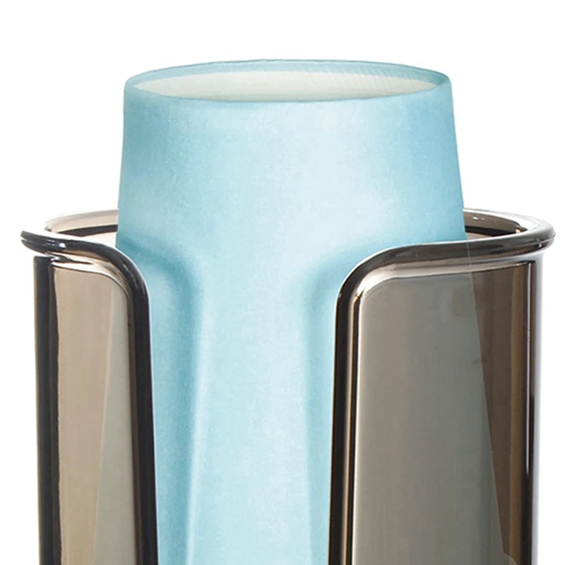 4X пластиковый одноразовый держатель для хранения бумажных стаканчиков, пластиковые чашки для полоскания рта дозатор для ванной комнаты Изображение 1 