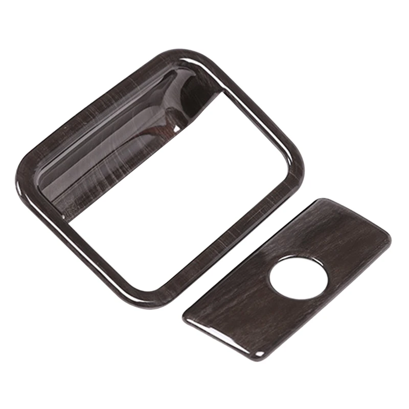 Car Black Wood Grain Glove Box Коробка для хранения Крышка дверной ручки Накладка для Toyota Prado FJ150 2014-2018