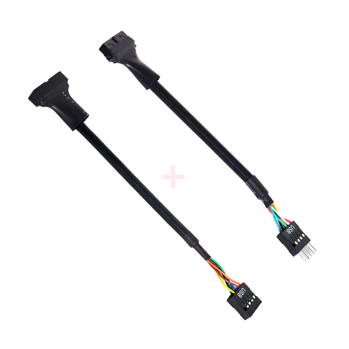 Chenyang 2 шт. USB 3.0 20-контактный разъем в корпусе гнездо к USB 2.0 9-контактный кабель двусторонний для материнской платы