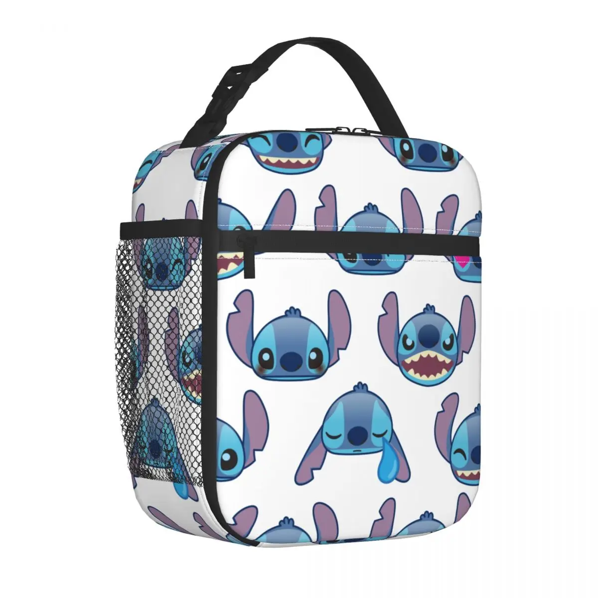 Disney Cute Stitch Изолированная сумка для ланча Термосумка Контейнер для еды Мультфильм Портативная сумка для ланча Сумки для хранения продуктов Пляжный пикник