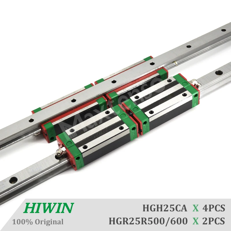 HIWIN HGR25 Линейная направляющая 500 600 мм HGH25CA Блоки Каретка Линейные направляющие Детали с ЧПУ для станка Высокое качество Точность