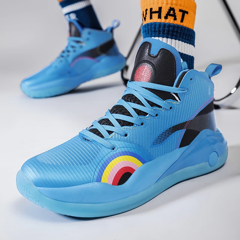 IEAGO Баскетбольные кроссовки для мужчин Спортивная обувь на открытом воздухе Женская дышащая обувь для бега с высоким верхом Изображение 1 