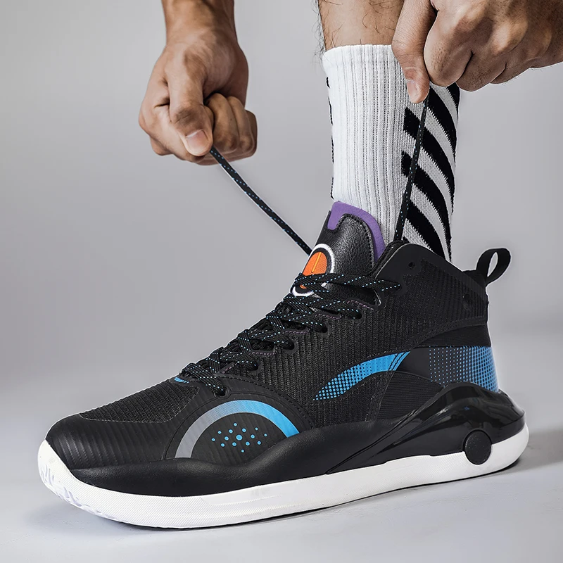 IEAGO Баскетбольные кроссовки для мужчин Спортивная обувь на открытом воздухе Женская дышащая обувь для бега с высоким верхом Изображение 2 