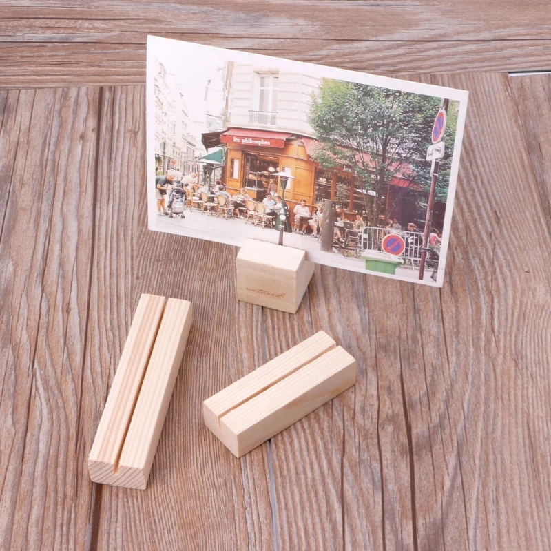 ioio Простые деревянные держатели для карт Прямоугольный номер стола Подставки для свадебного стола Изображение 2 