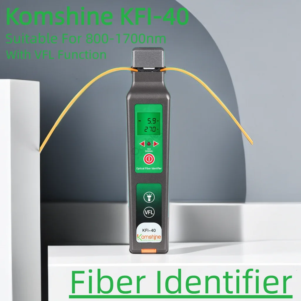 Komshine KFI-40 FTTH Live Fiber Identifier Подходит для тестера кабеля детектора волокна 800-1700 нм с функцией VFL Бесплатная доставка