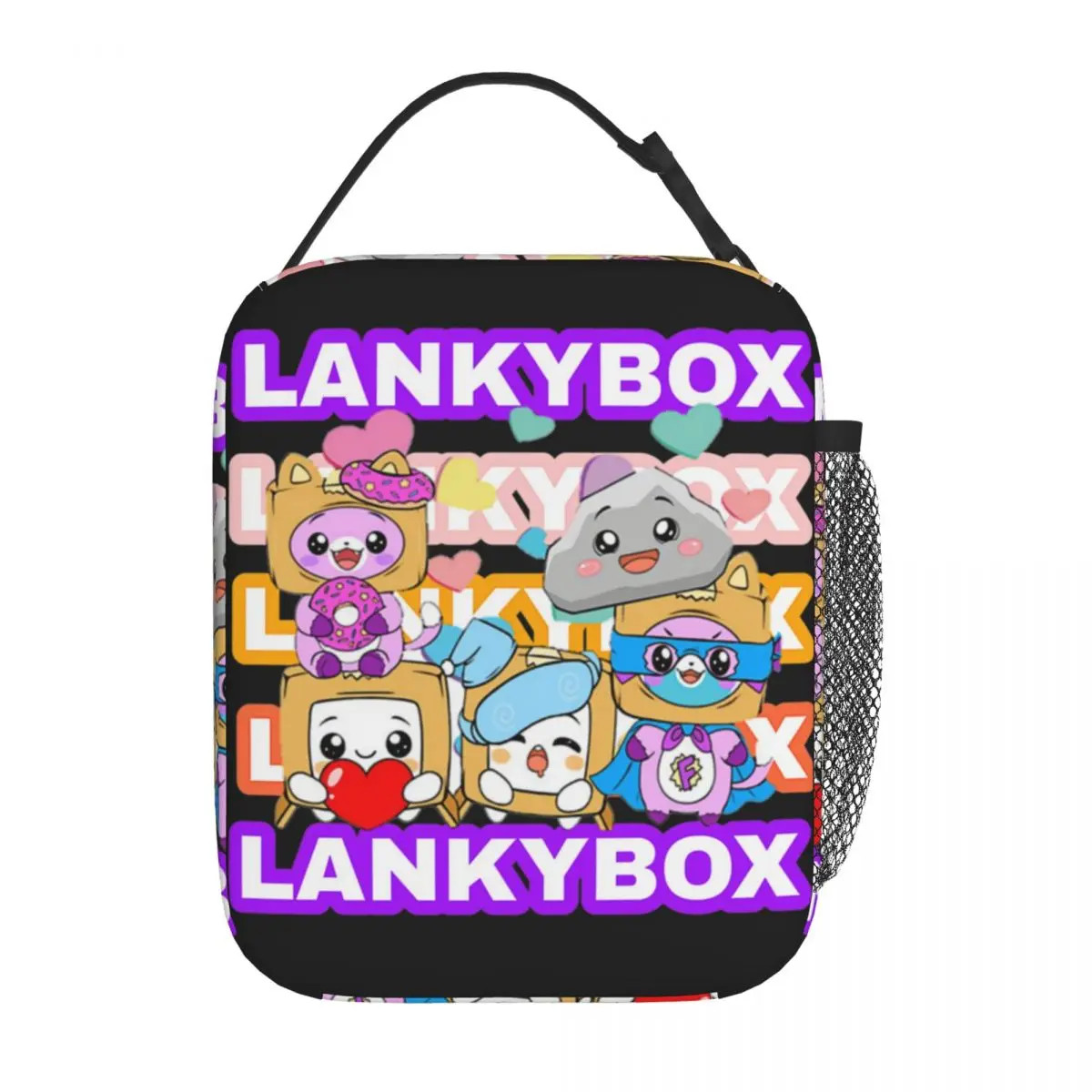 Lankybox Термоизолированные сумки для ланча Rocky Foxy Pattern Портативный Bento Box Термоохладитель Ланч-бокс