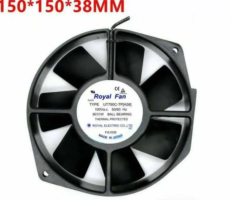 ROYAL FAN UT790C-TP [A58] осевой вентилятор охлаждения AC100V 36/31W 170*150*38мм