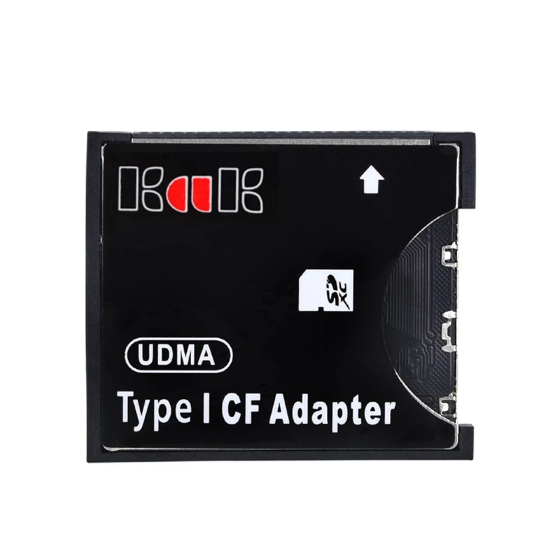 SD к CF Адаптер типа I Пластиковый адаптер Поддержка SD SDHC SDXC MMC Card To Standard Compact Flash Type I Card Reader Converter