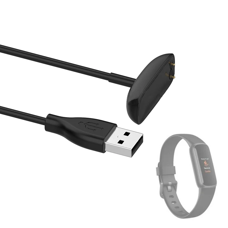 Smartband USB Кабель для зарядки Док-станция Зарядное устройство Адаптер для Fitbit Luxe / Charge 6/5 Браслет Смарт-браслет Аксессуары для зарядки