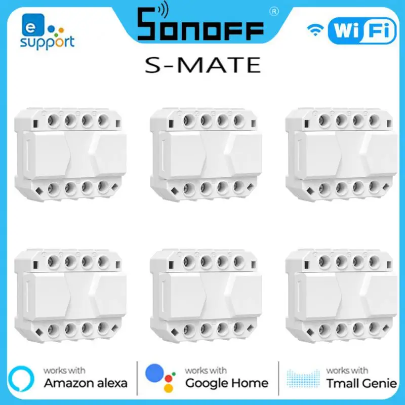 Sonoff S-MATE Switch 16A Wi-Fi Bluetooth Smart Switch с матом Нет нейтрального провода Пульт дистанционного управления работает для Alexa Google Home