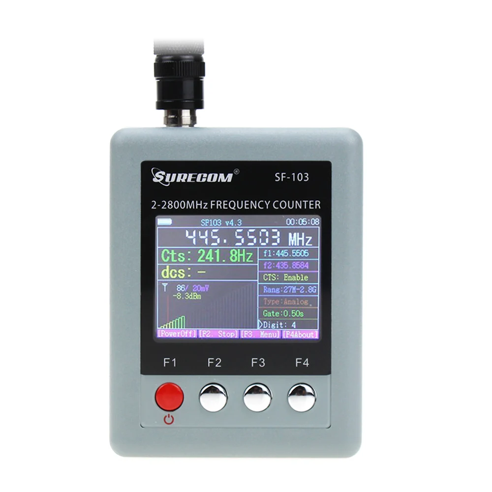 SURECOM SF-103 DMR Тестируемый цифровой сигнал SF103 2 МГц-200 МГц / 27 МГц Тестер 27 МГц-3000 МГц Декодер портативной частоты CTCCSS/DCS