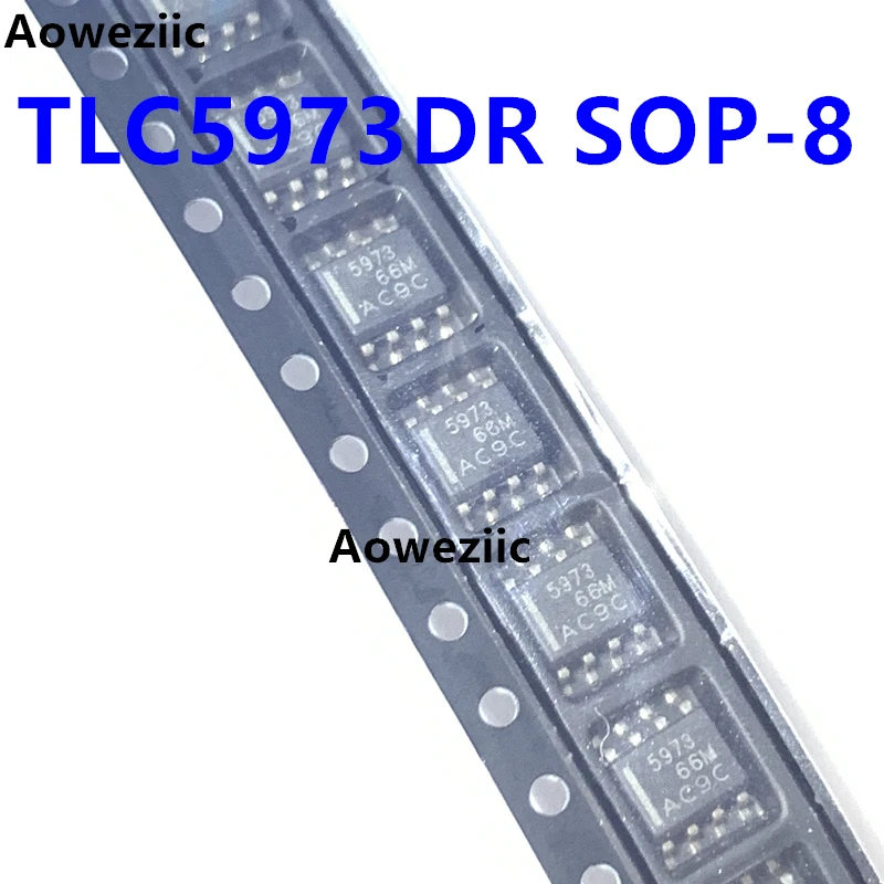 TLC5973DR SOP-8 SMD 5973 Трехканальный 12-битный драйвер светодиода постоянного тока PWM Оригинал