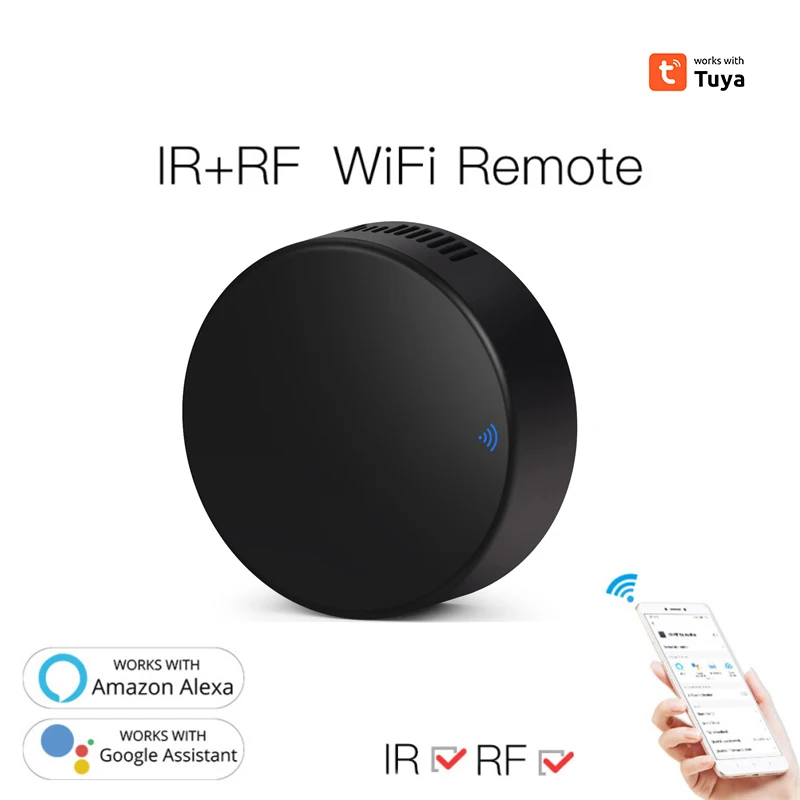 Tuya Smart WiFi IR RF Пульт дистанционного управления Универсальный для Smart Home TV Контроллер кондиционера работает с Alexa Home