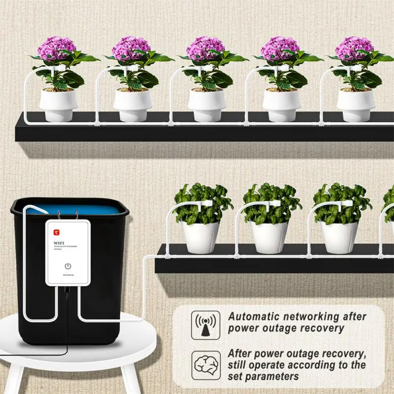 Tuya WIFI Система таймера полива умного сада Тестер температуры почвы и влажности Smart Life Plant Monitor Изображение 2 