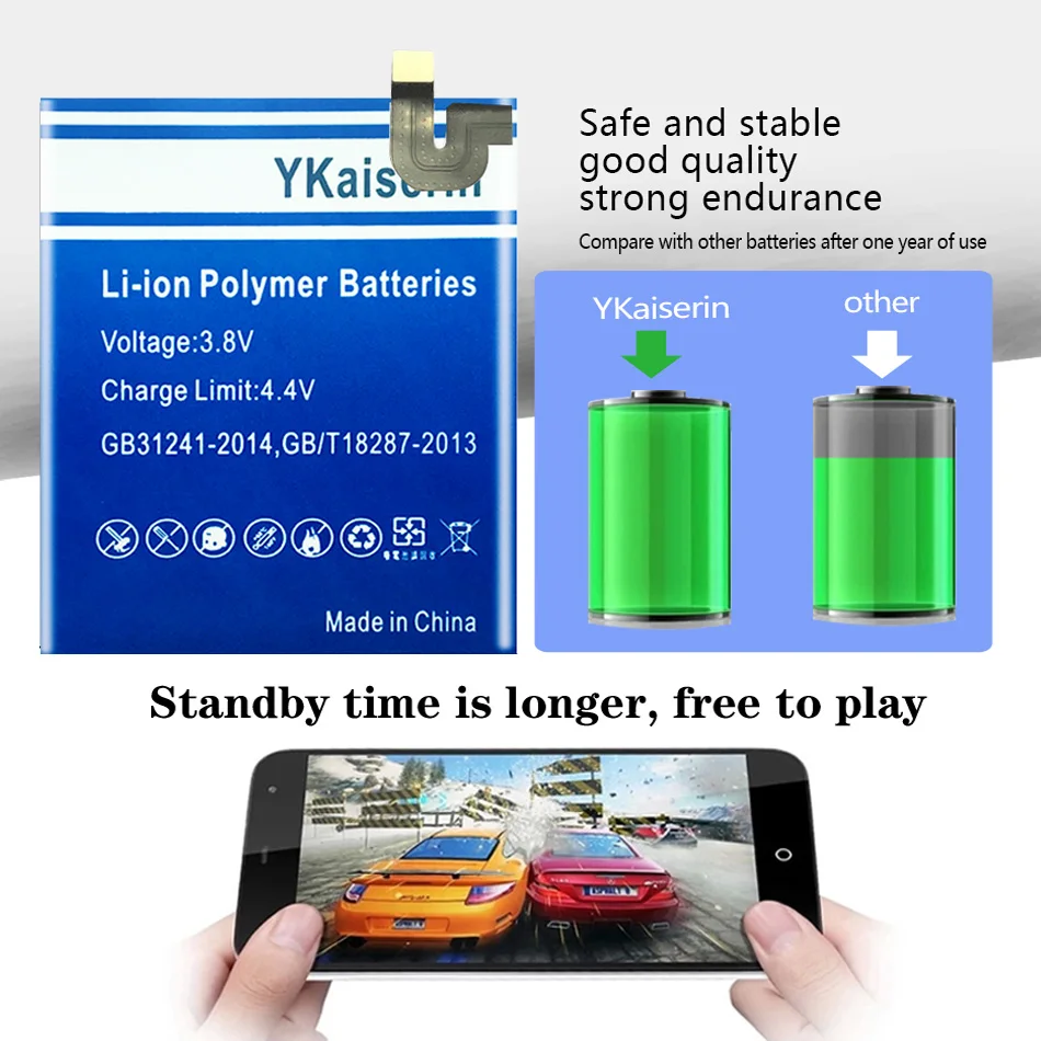 YKaiserin 4500 мАч G020A-B Сменный аккумулятор телефона для HTC Google Pixel 3A XL Батареи + Инструменты + стикеры Изображение 5 