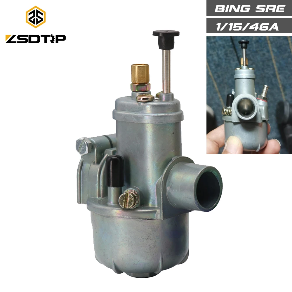 ZSDTRP для карбюратора BING 15 мм BING Мопед Карбюратор для BING SRE 1/15/46A PUCH CASAL MUSTANG ZUNDAPP для мопеда 50/60cc