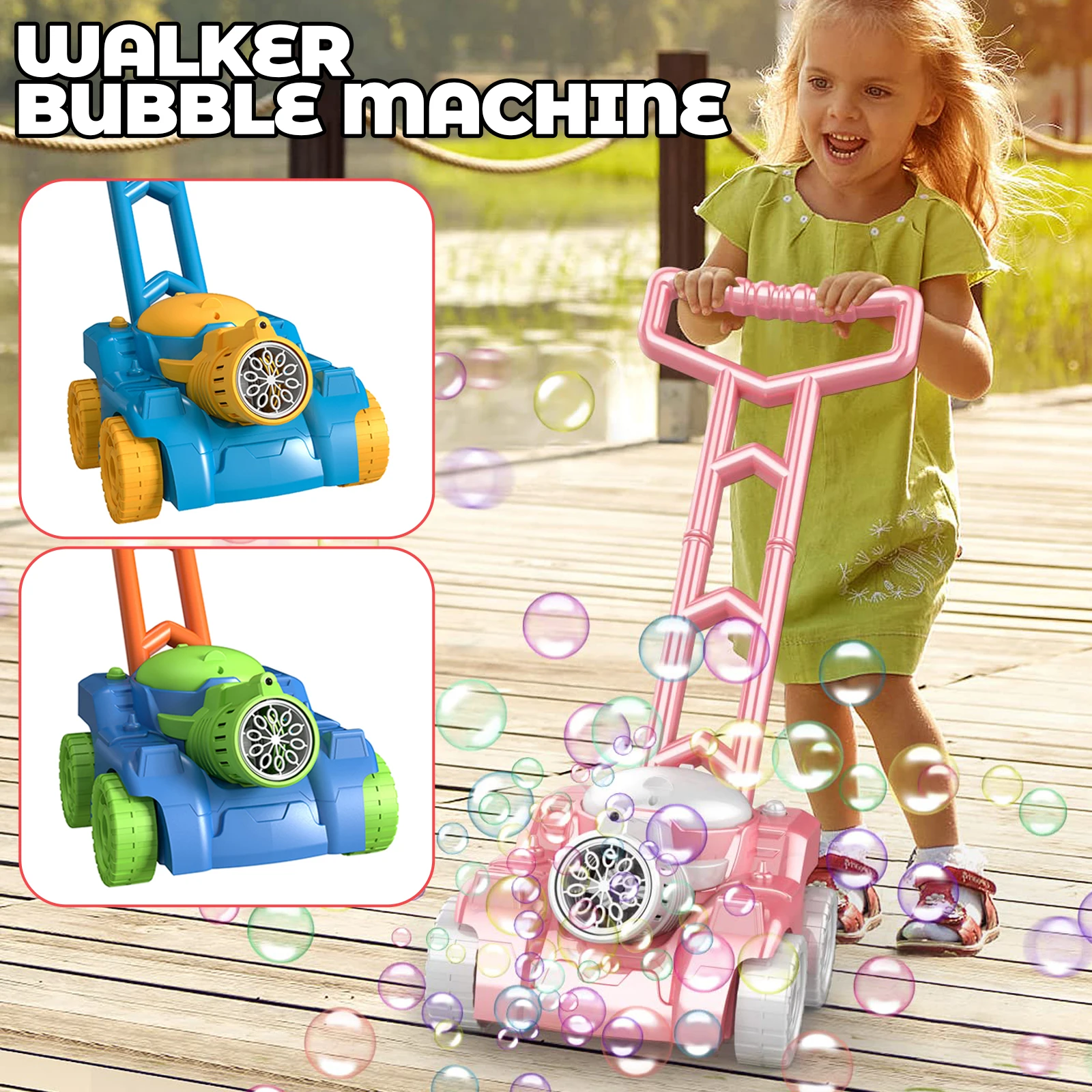 Автоматическая машина для мыльных пузырей, коляска, ходунки, игрушки для малышей, электрический генератор мыльных пузырей, летние игрушки на открытом воздухе, подарок для детей