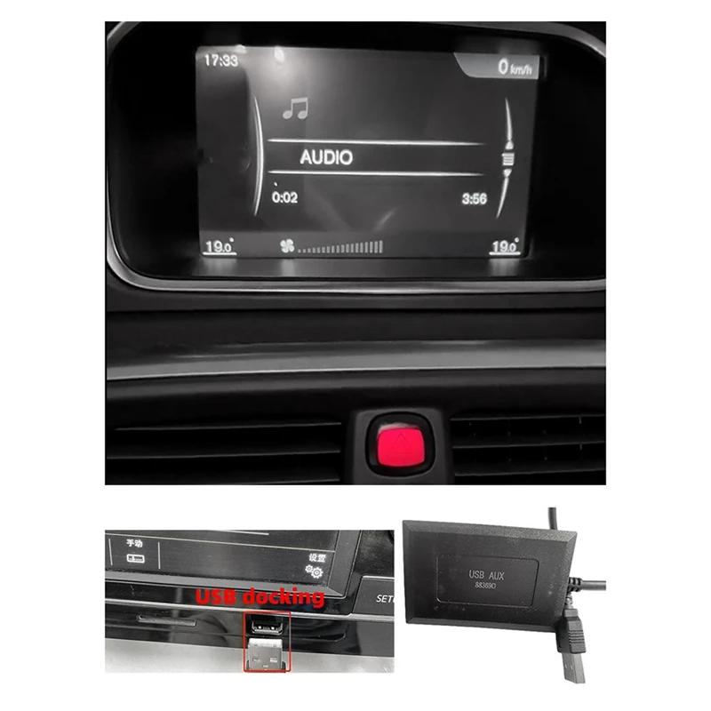  Автомобильный USB-интерфейс Расширение Aux Аудио Вход Интерфейс Для Mercedes-Benz Volvo Peugeot Автомобильные аксессуары Запчасти