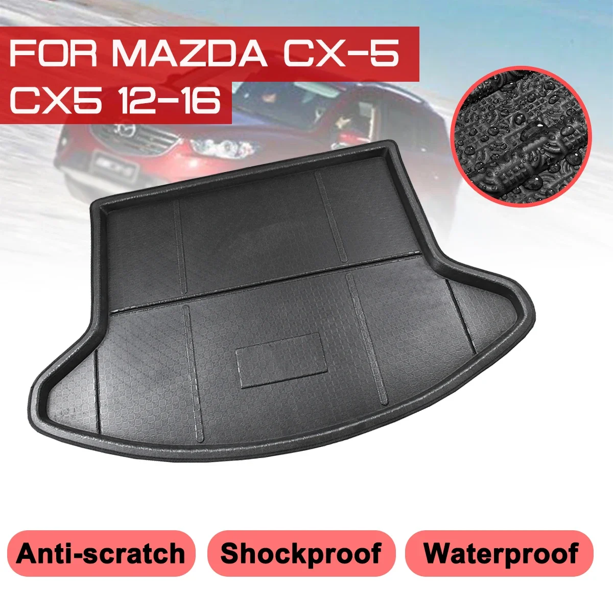 Автомобильный коврик Коврик Задний багажник Антигрязевой чехол для Mazda CX-5 CX5 2012 2013 2014 2015 2016