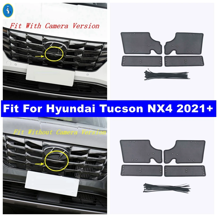 Аксессуары Передняя решетка Вставка Сетка Защита от насекомых Сетка Защитная головка Сетчатый чехол Автомобиль Для Hyundai Tucson NX4 2021 - 2023