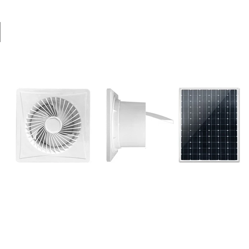  Вентилятор вентиляции сарая Солнечная панель мощностью 17 Вт с 8 дюймами для вентиляции сарая, курятников, домов для домашних животных