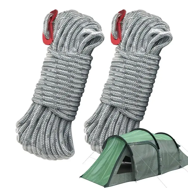  Веревка для палатки 4 мм Высокопрочный спасательный шнур с пряжкой Регулируемая брезентовая веревка Прочная универсальная веревка для кемпинга Утилита для выживания