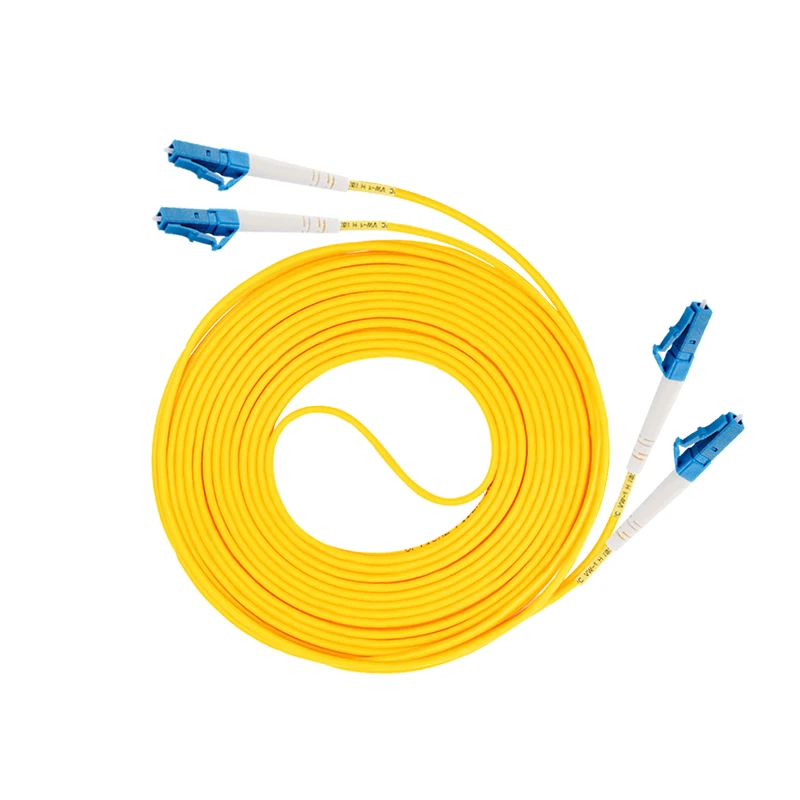 Волоконно-оптический патч-корд LC - LC Многомодовый оптоволоконный соединительный кабель 3,0 мм Дуплексный оптический патч-кабель FTTH Двойной кабель Fibra Изображение 0 