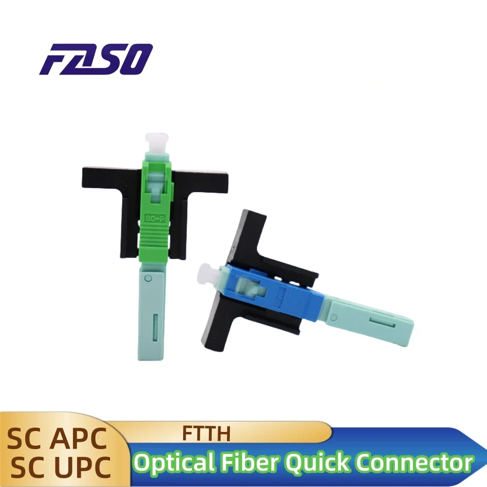 Волоконно-оптический разъем APC Волоконно-оптический коннектор SC FTTH Волоконно-оптический коннектор волоконно-оптической оптики SC APC Optical Fibe Quick ConnectorОптоволоконный быстрый разъем FTTH
