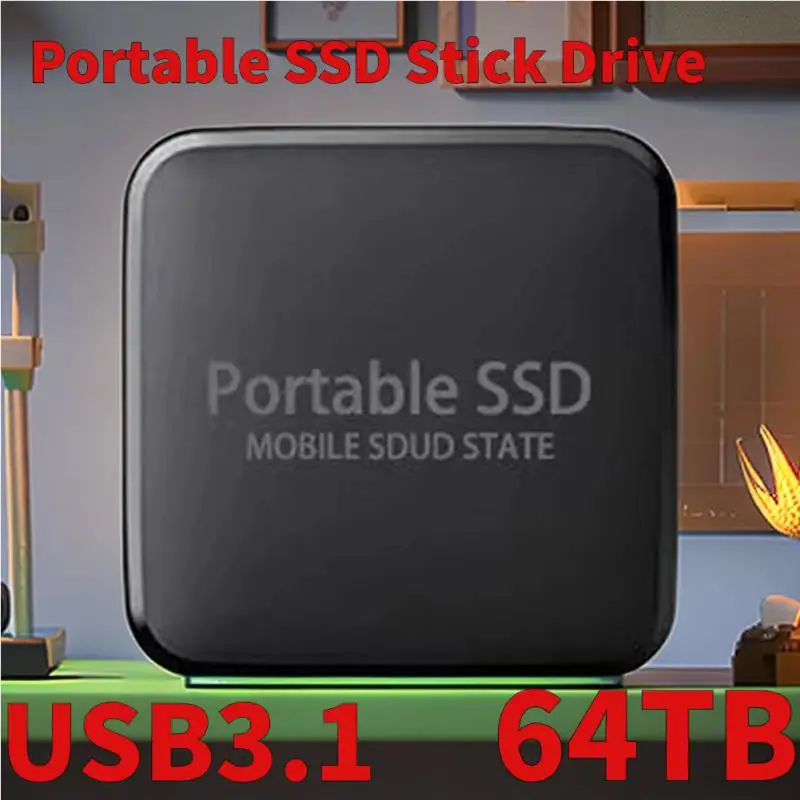 Высокоскоростной 1 ТБ SSD Портативный внешний твердотельный жесткий диск USB3.1 Интерфейс HDD Мобильный жесткий диск для Xiaomi Для ноутбука / телефона