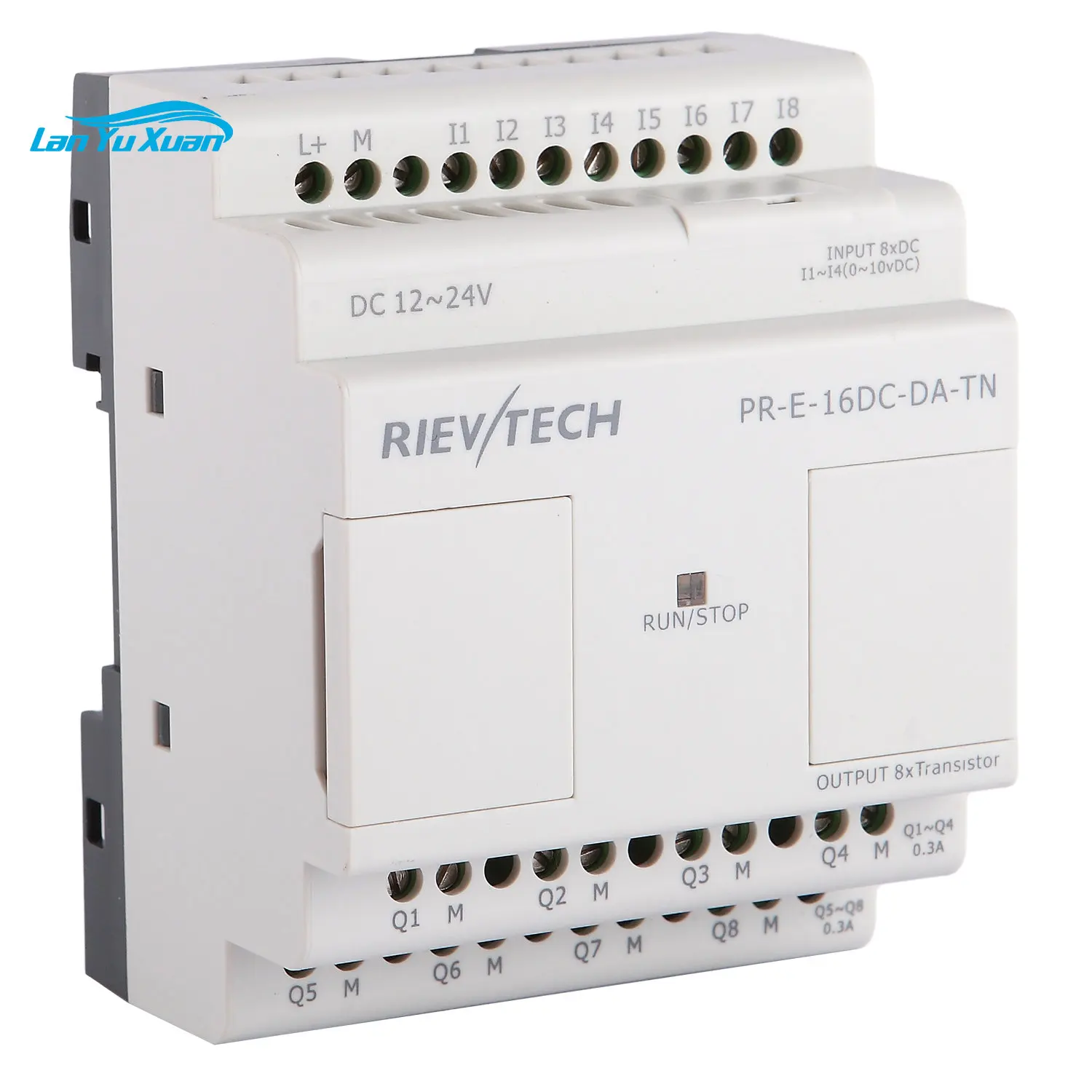 Горячая распродажа Rievtech Ethernet модуль PR-E-16DC-DA-TN реле постоянного тока 12 В PLC снегоуборщик PLC Источник питания 220 Pantalla HMI y PLC