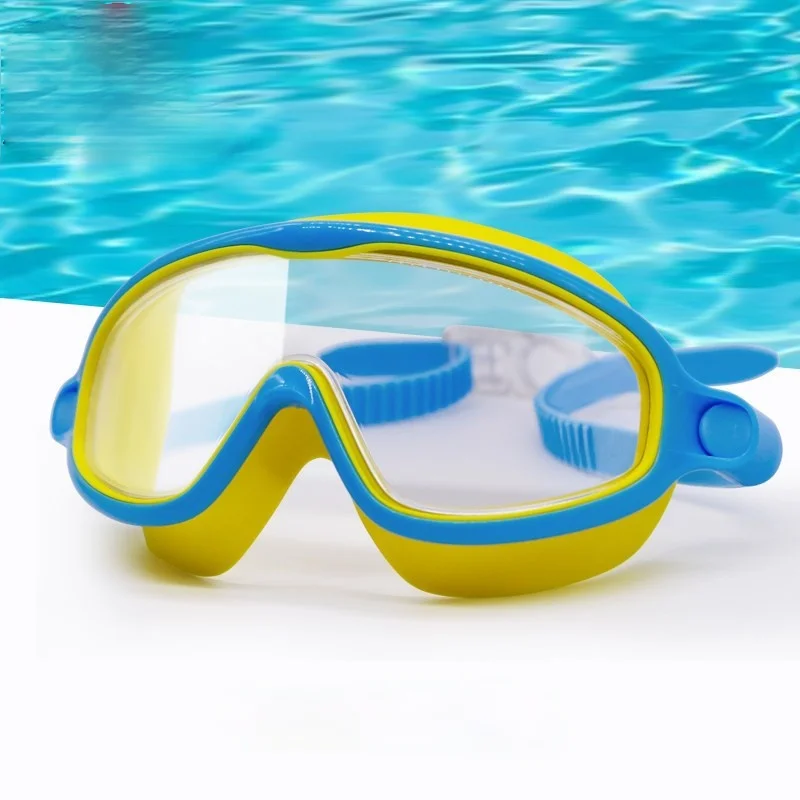 Детские противотуманные очки для плавания с большой рамой Детские очки для плавания Изображение 0 