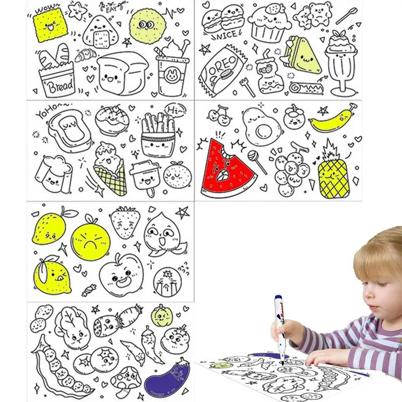 Детский рулон для рисования 11811,8 дюйма Принадлежности для рисования для малышей Липкие ранние развивающие игрушки для детей Художественная бумага в рулоне Детская краска