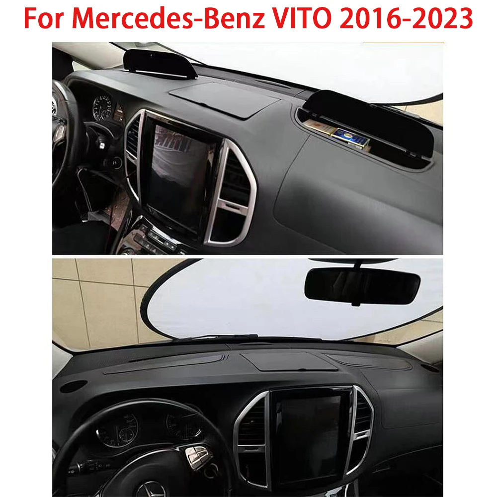 Для Mercedes-Benz Vito 2016 2017 2018-2023 Коробка для хранения автомобиля Передняя приборная панель Центральная консоль Перчаточный ящик Верхняя коробка для хранения всякой всячины