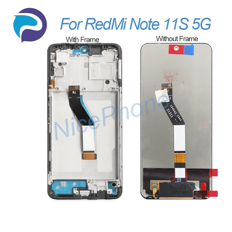Для RedMi Note 11S 5G ЖК-дисплей Замена дигитайзера с сенсорным экраном 6,6 дюйма 22031116BG Для RedMi Note 11S 5G Дисплей ЖК-дисплей Изображение 3 