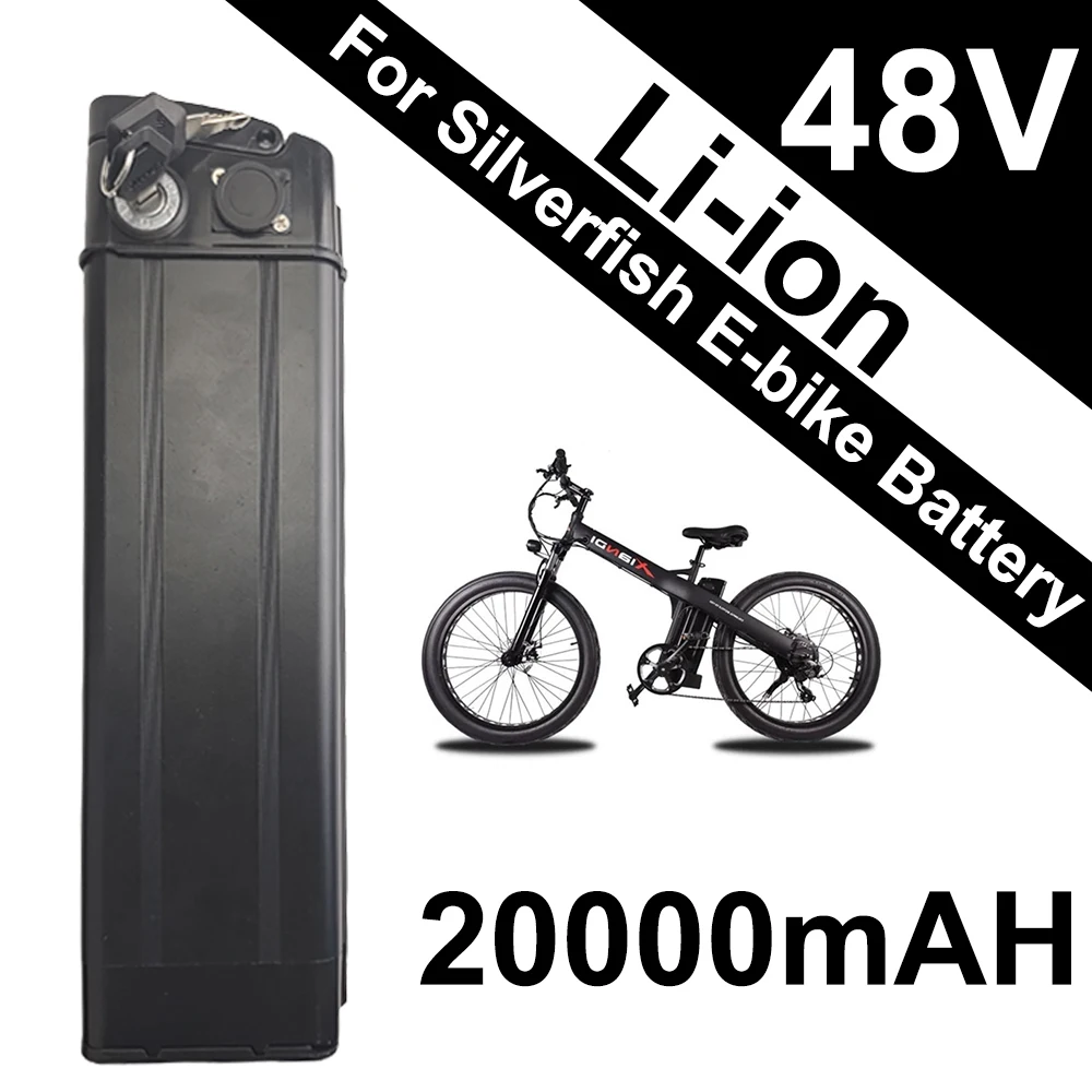 Для серебряной рыбы 48 В 20 Ач eBike Аккумулятор Li-ion Lithiu E20 R8 Janobike Электрический складной велосипед 250 Вт-1500 Вт