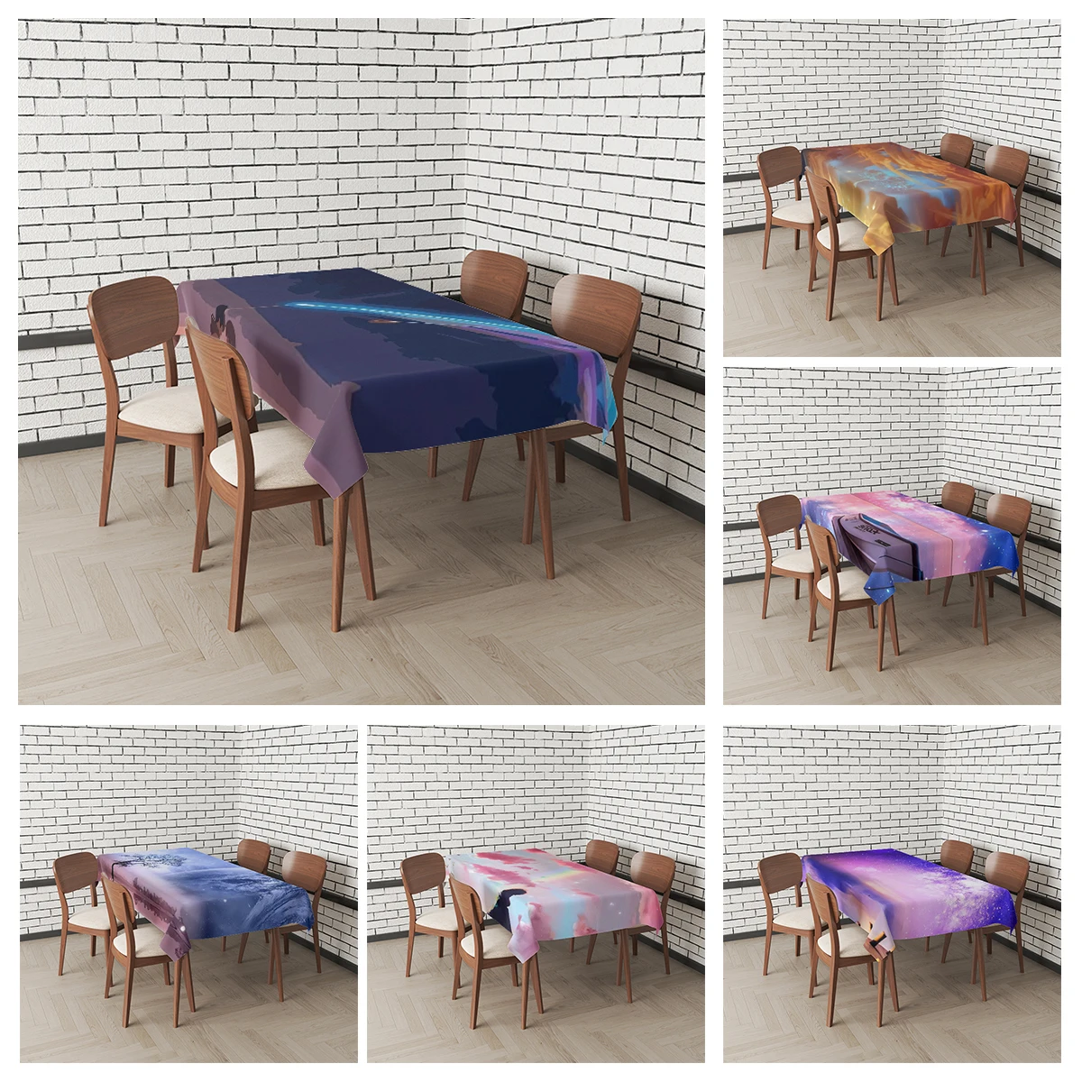 Домашние скатерти для украшения обеденных столов и аксессуары для прямоугольных столов водонепроницаемая ткань Скатерть против пятен