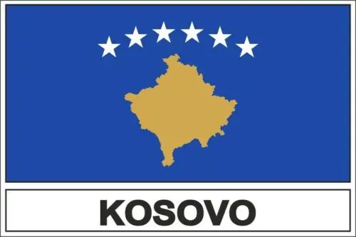 Креативная наклейка Флаг Косово Rks для мотоцикла Ноутбук Авто RV SUV Наклейки на стену ПВХ Виниловые светоотражающие наклейки