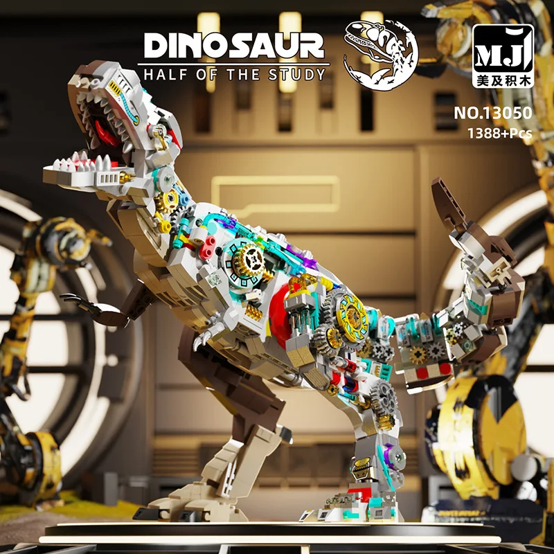 Крутой механический динозавр стальной тираннозавр рекс строительный блок в сборе трицератопс модель животных кирпичи для подарка на день рождения