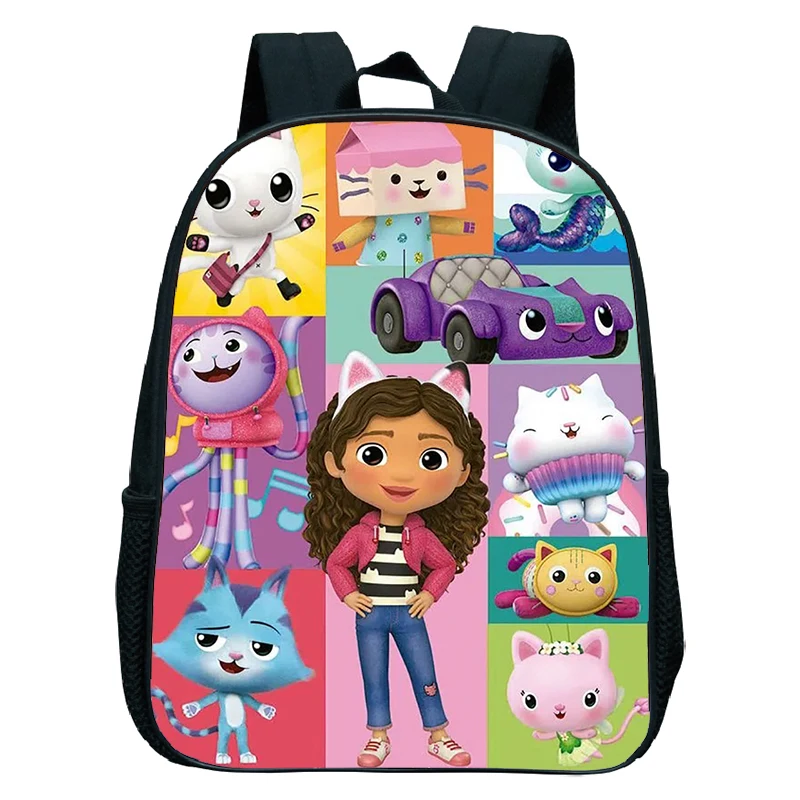 Кукольный рюкзак Габби 12-дюймовая сумка для детского сада для детей и девочек Мультяшная сумка Сумка для начальной школы Мальчик Rusksack подарочная сумка