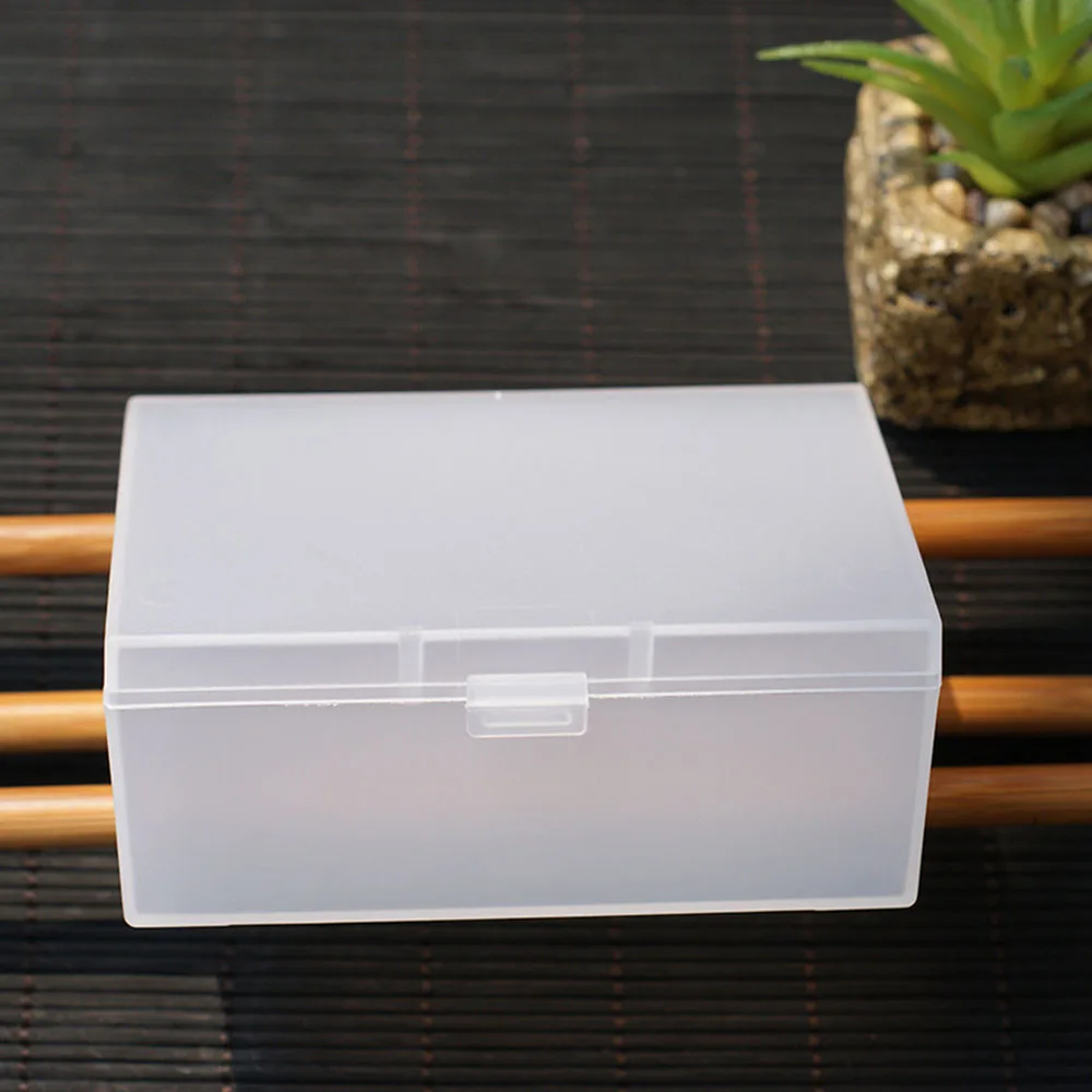  Матовая коробка для хранения именных карточек Прямоугольная коробка Упаковочная коробка Полупрозрачный чехол для хранения Пыленепроницаемый Прочный Прочный полипропилен
